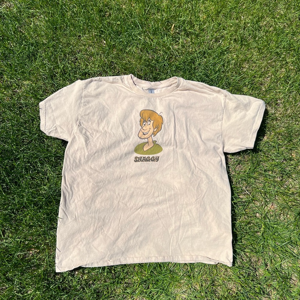 Shaggy Scooby-Doo Beige Graphic T-Shirt